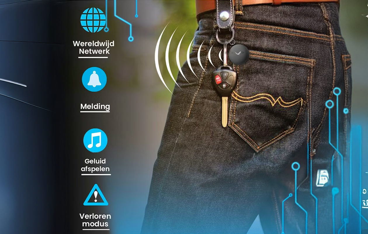 Silver Eagle slimme bluetooth tracker tag - 4 stuks