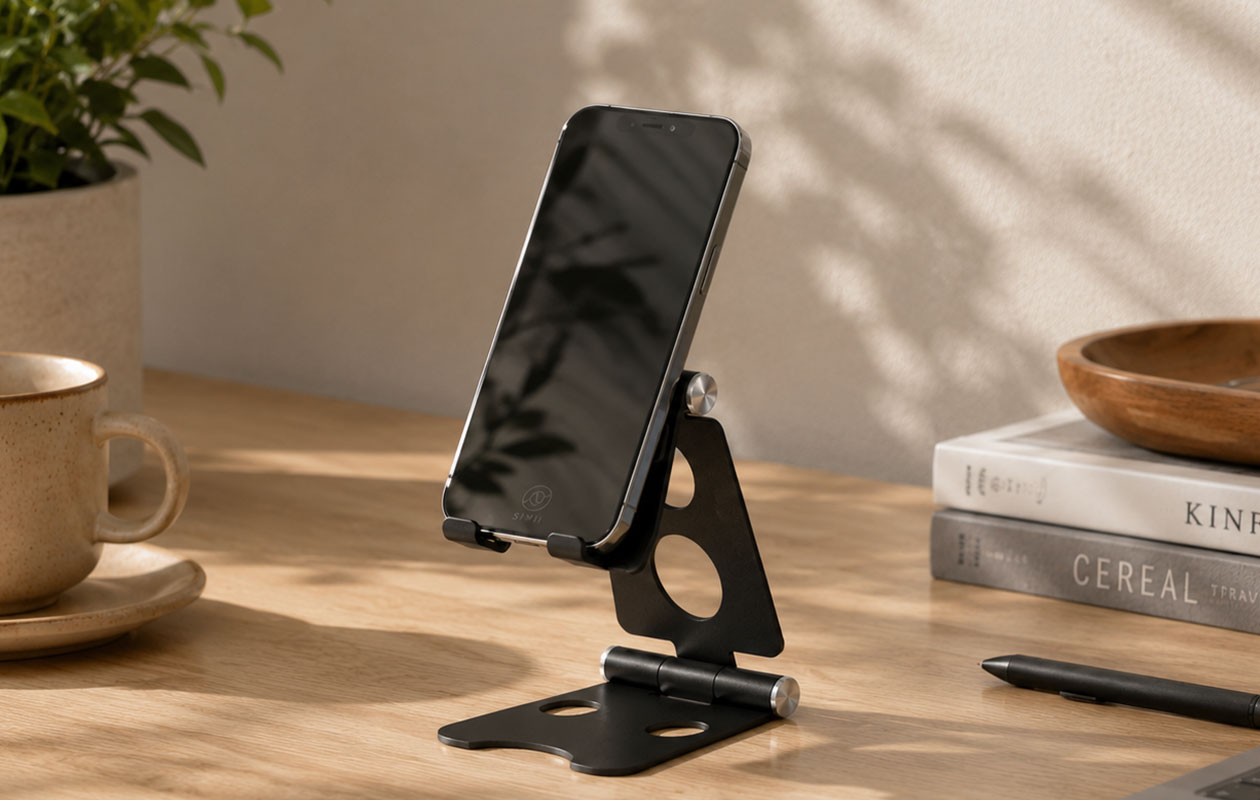 SINJI telefoonhouder Zwart