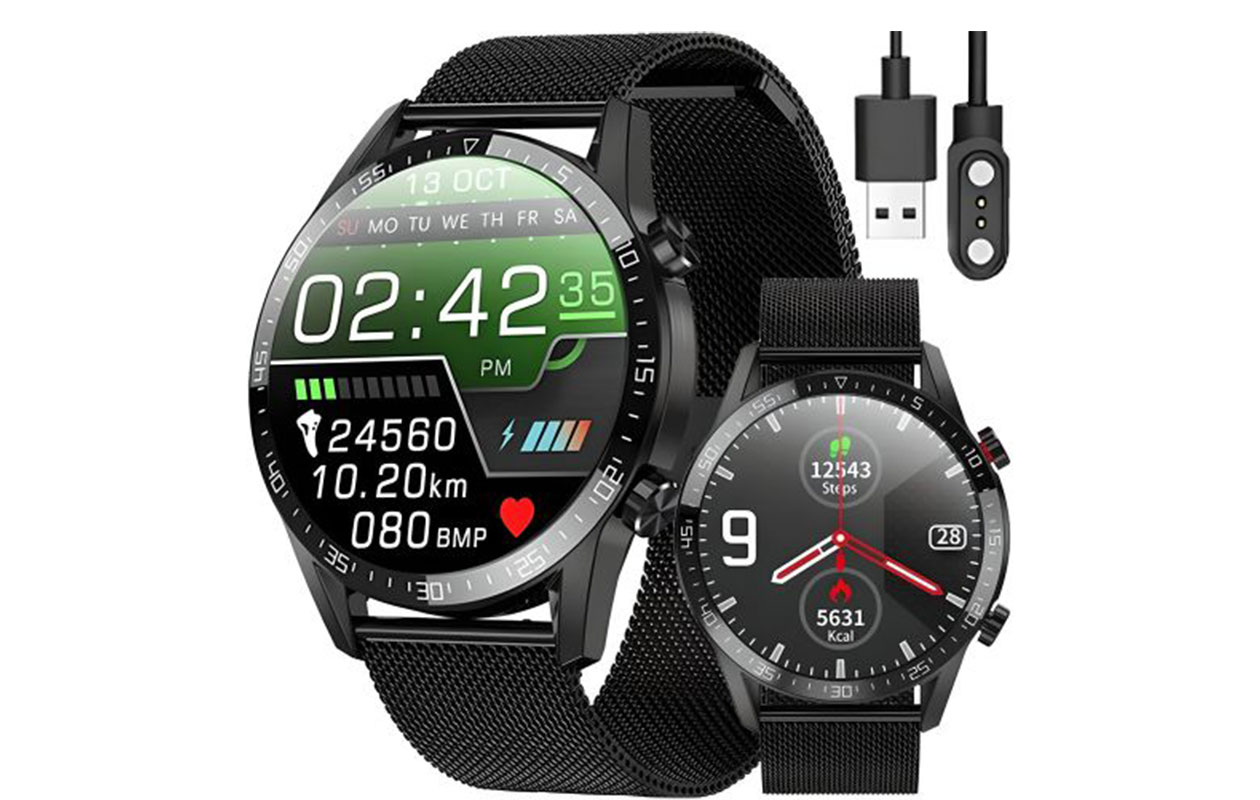 L13 Smartwatch met Bluetooth-bellen & metalen band – Android & iOS