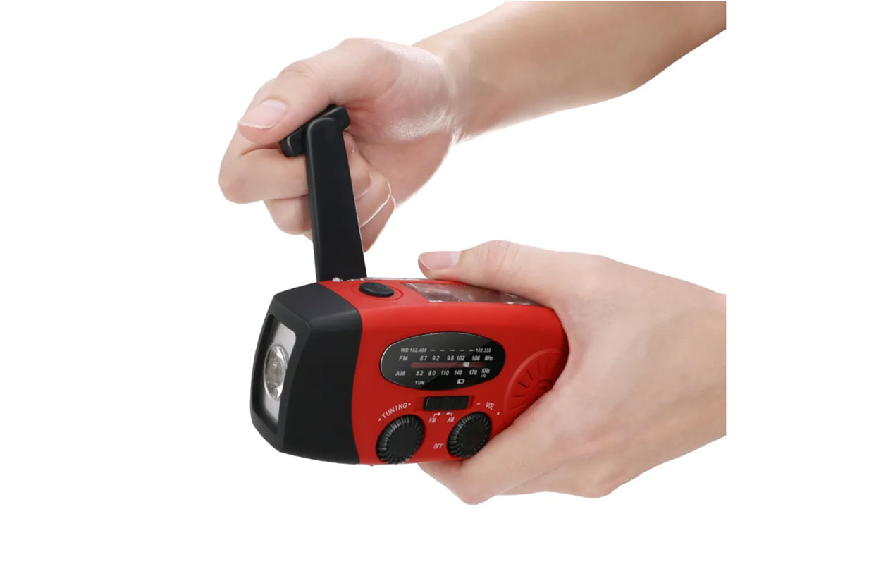 TAUREX Noodradio solar opwindbaar