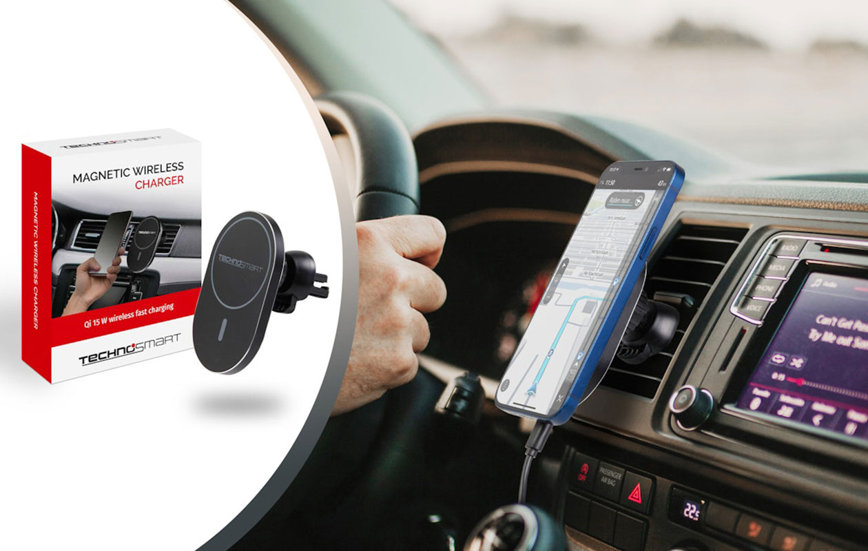 Technosmart Draadloze auto oplader met korting | VakantieVeilingen