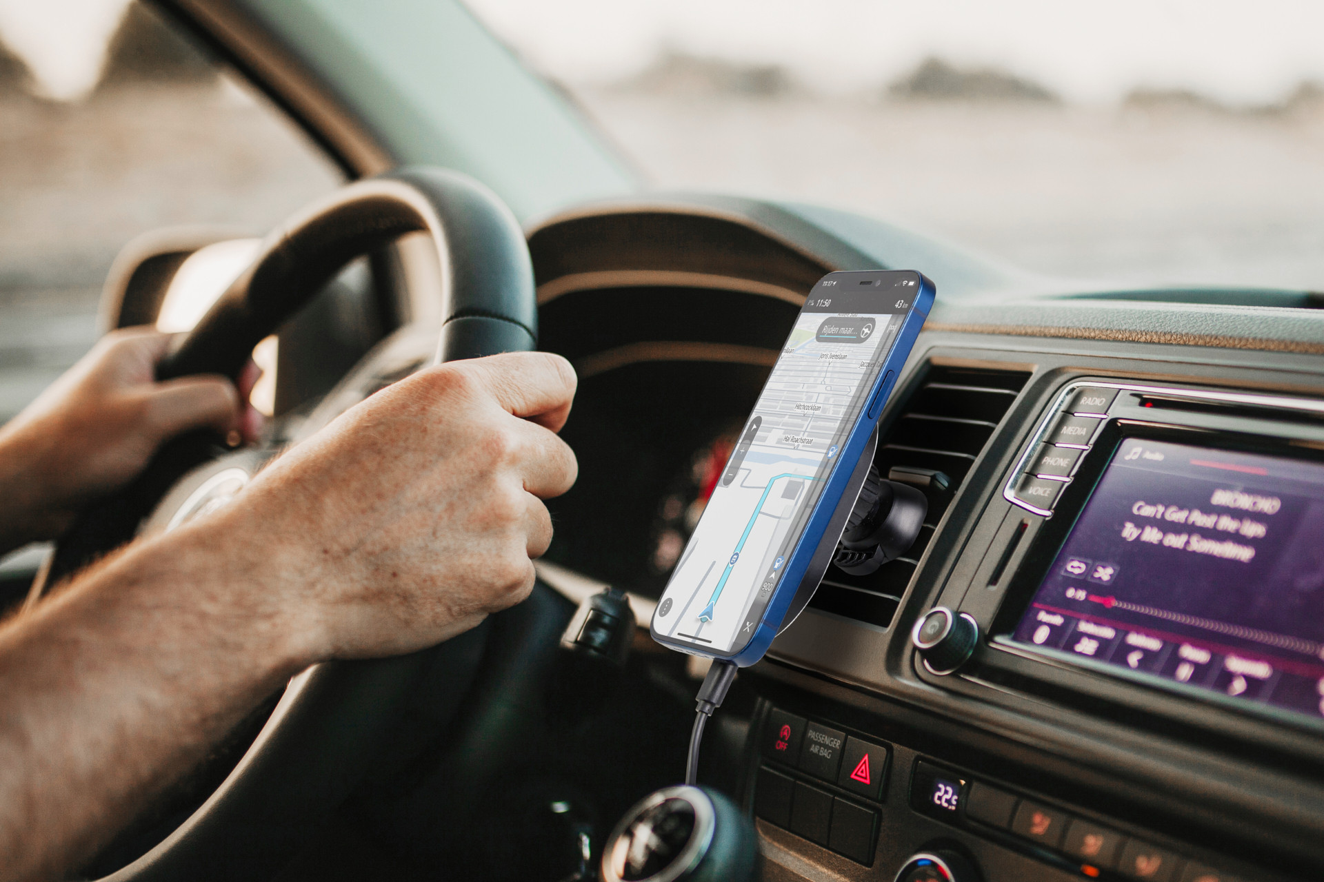 Technosmart Draadloze auto oplader