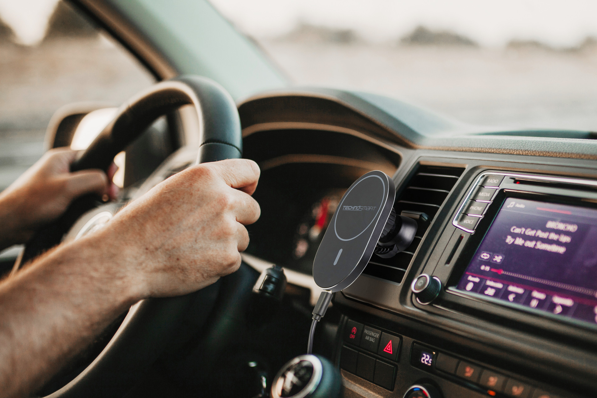 Technosmart Draadloze auto oplader