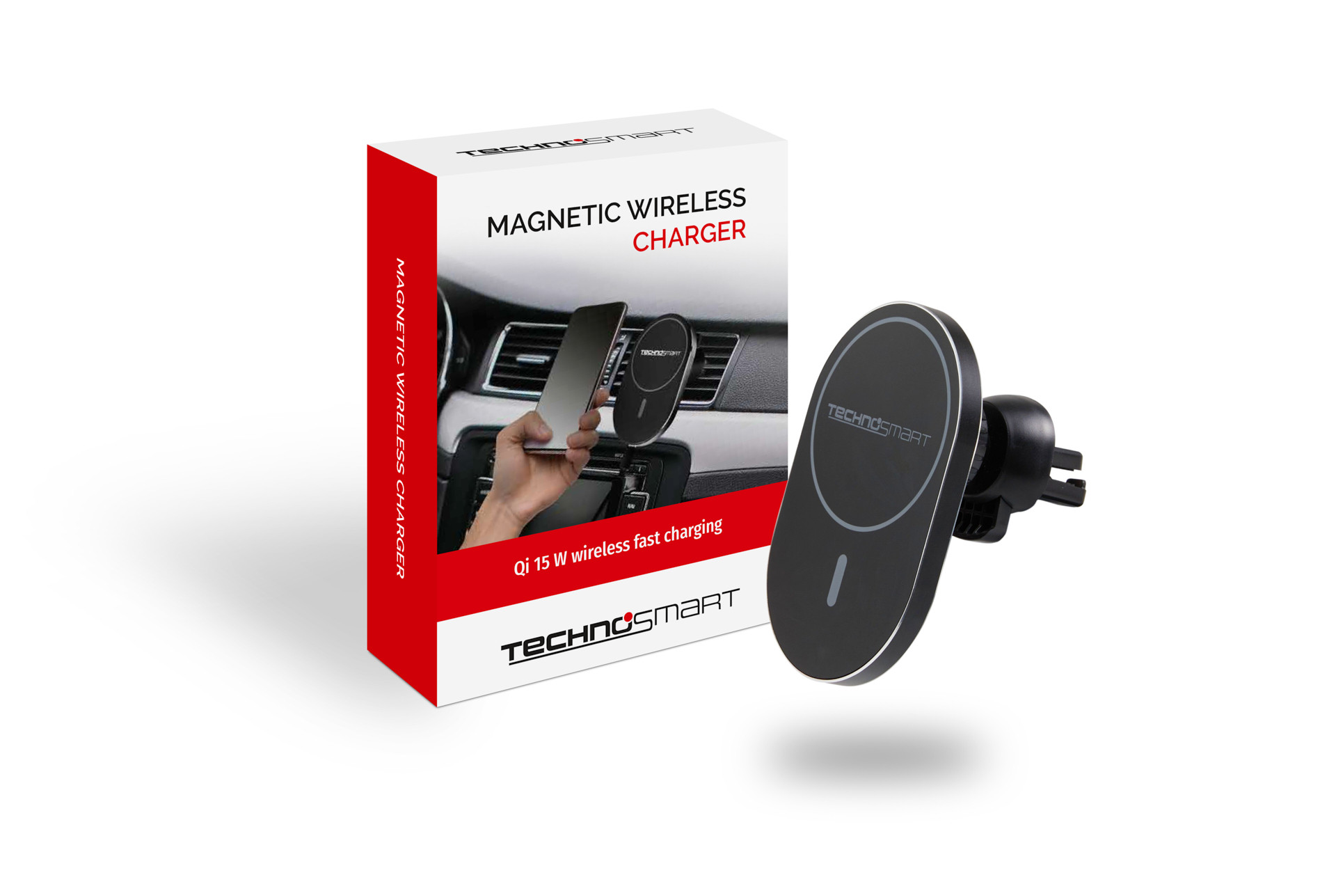 Technosmart Draadloze auto oplader