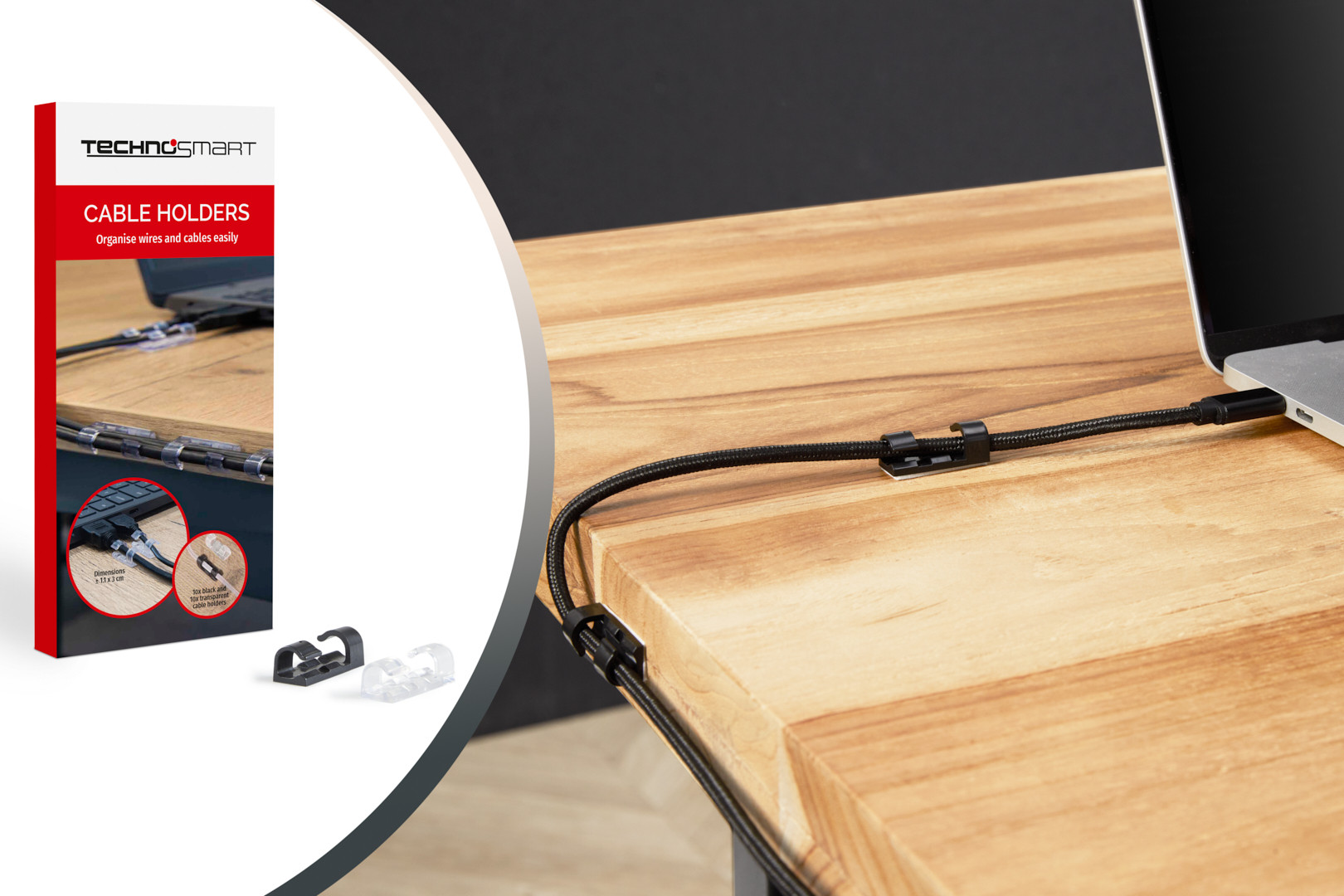 Technosmart Kabel Organizers 5-pack