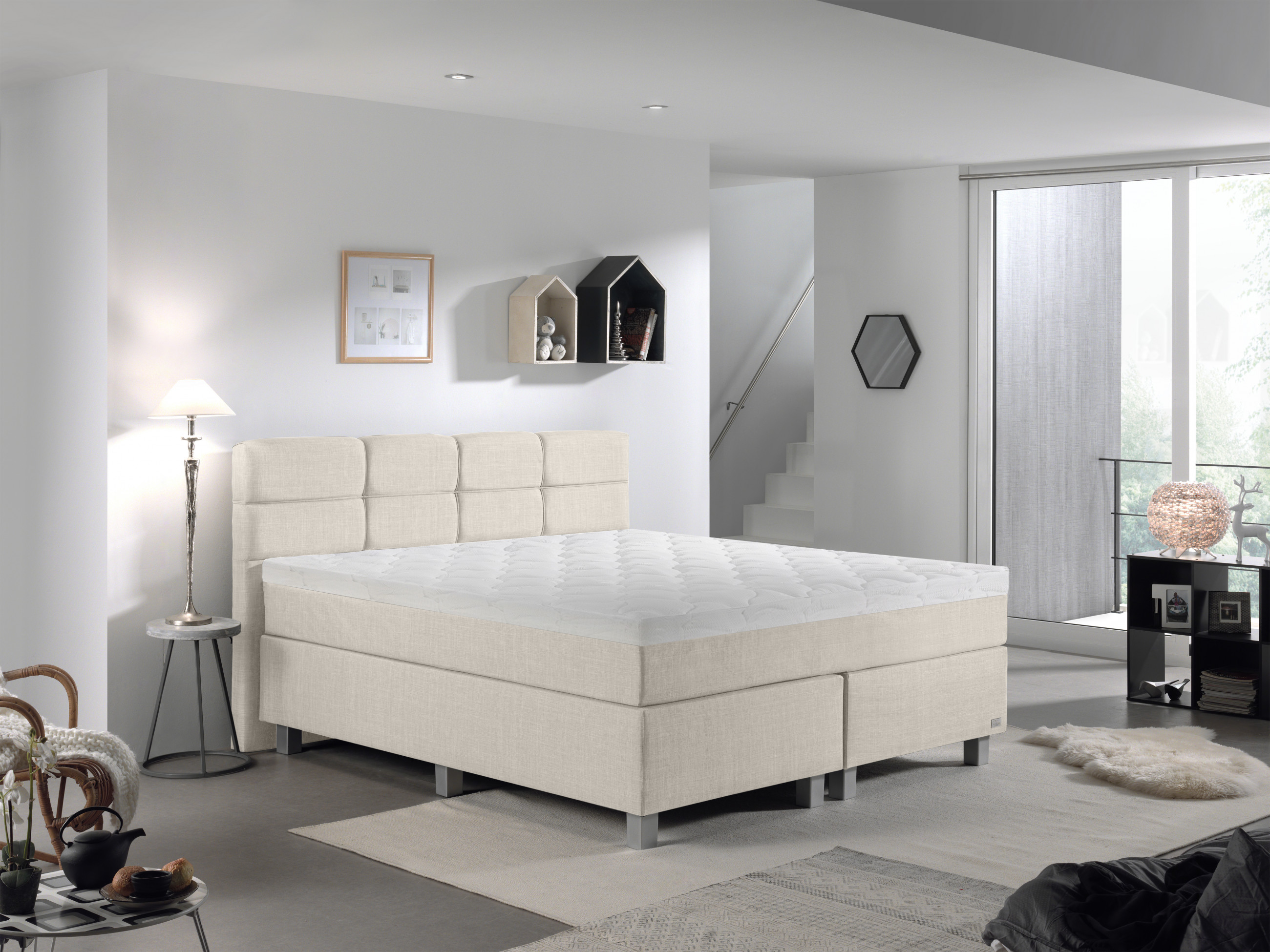 Emsa Boxspring Gustavo 2.0 180x200 Beige