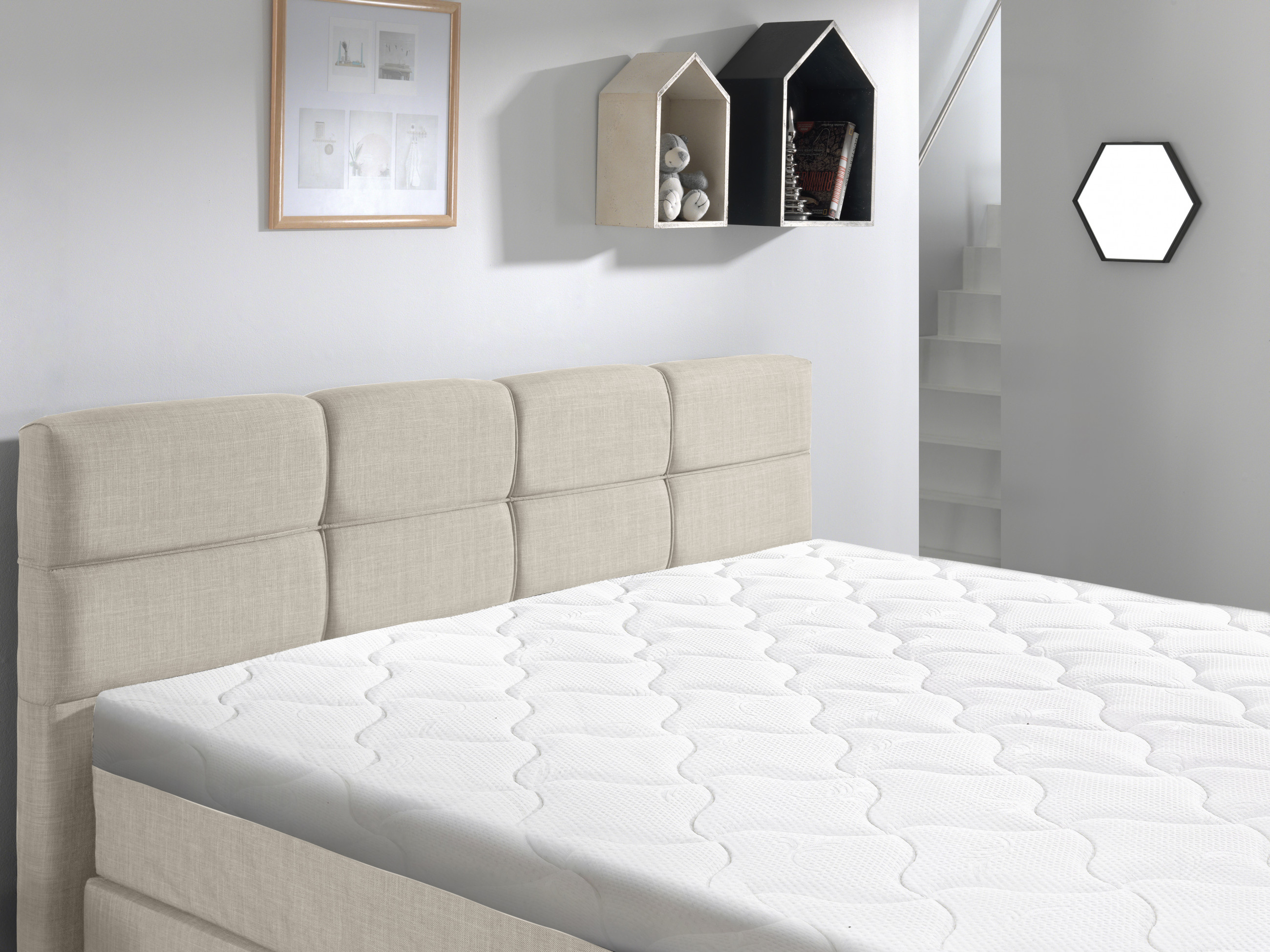 Emsa Boxspring Gustavo 2.0 180x200 Beige