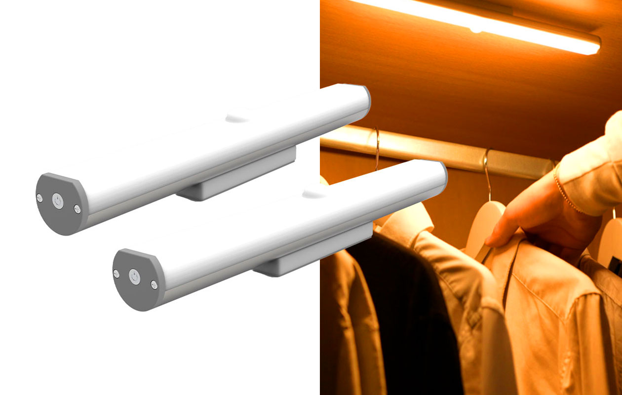 FlinQ Adjustable LED Motion Sensor Light 2-pack 30 cm