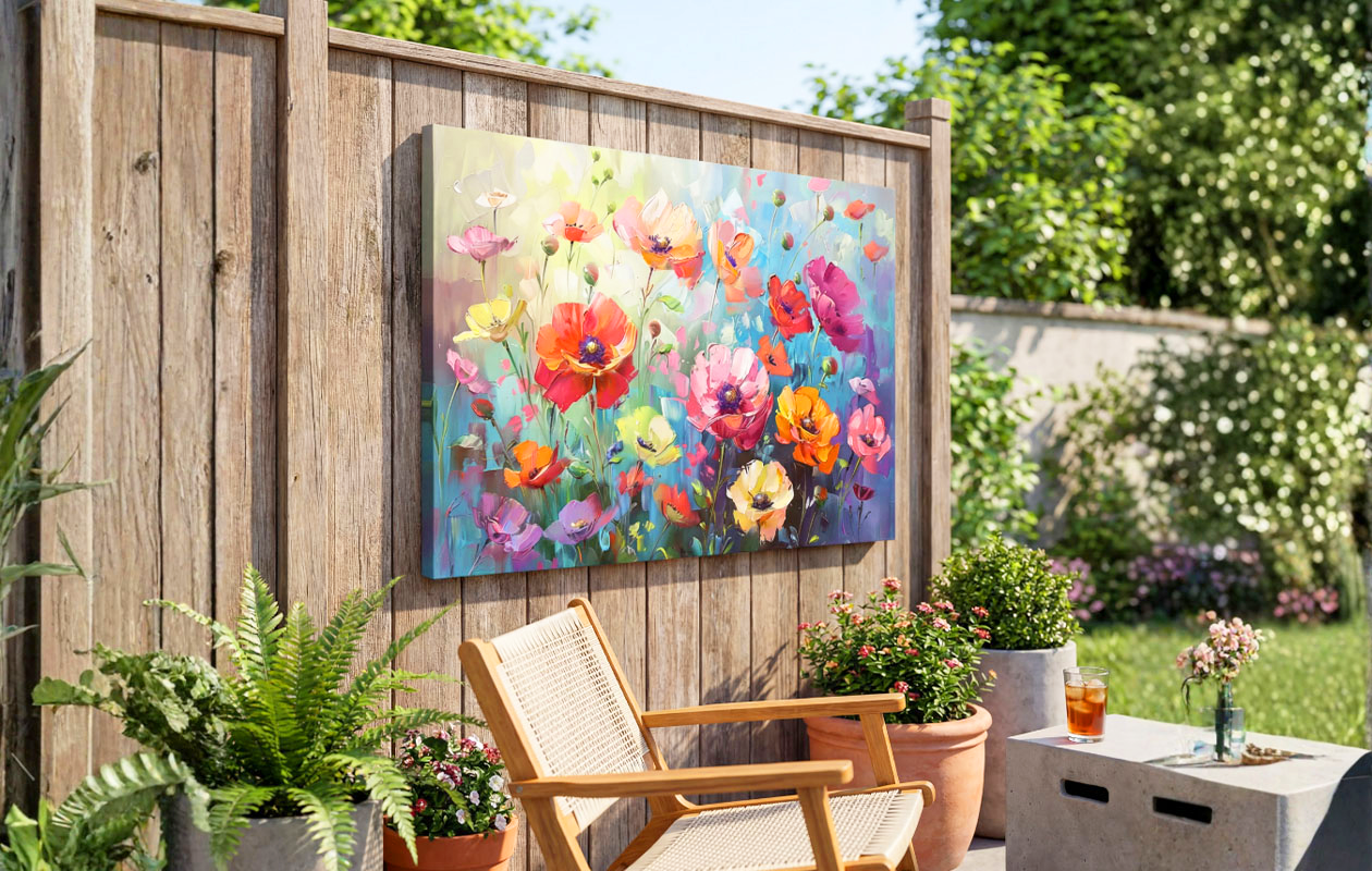 Buiten canvas 60x40 cm keuze uit eigen foto of 1000+ designs