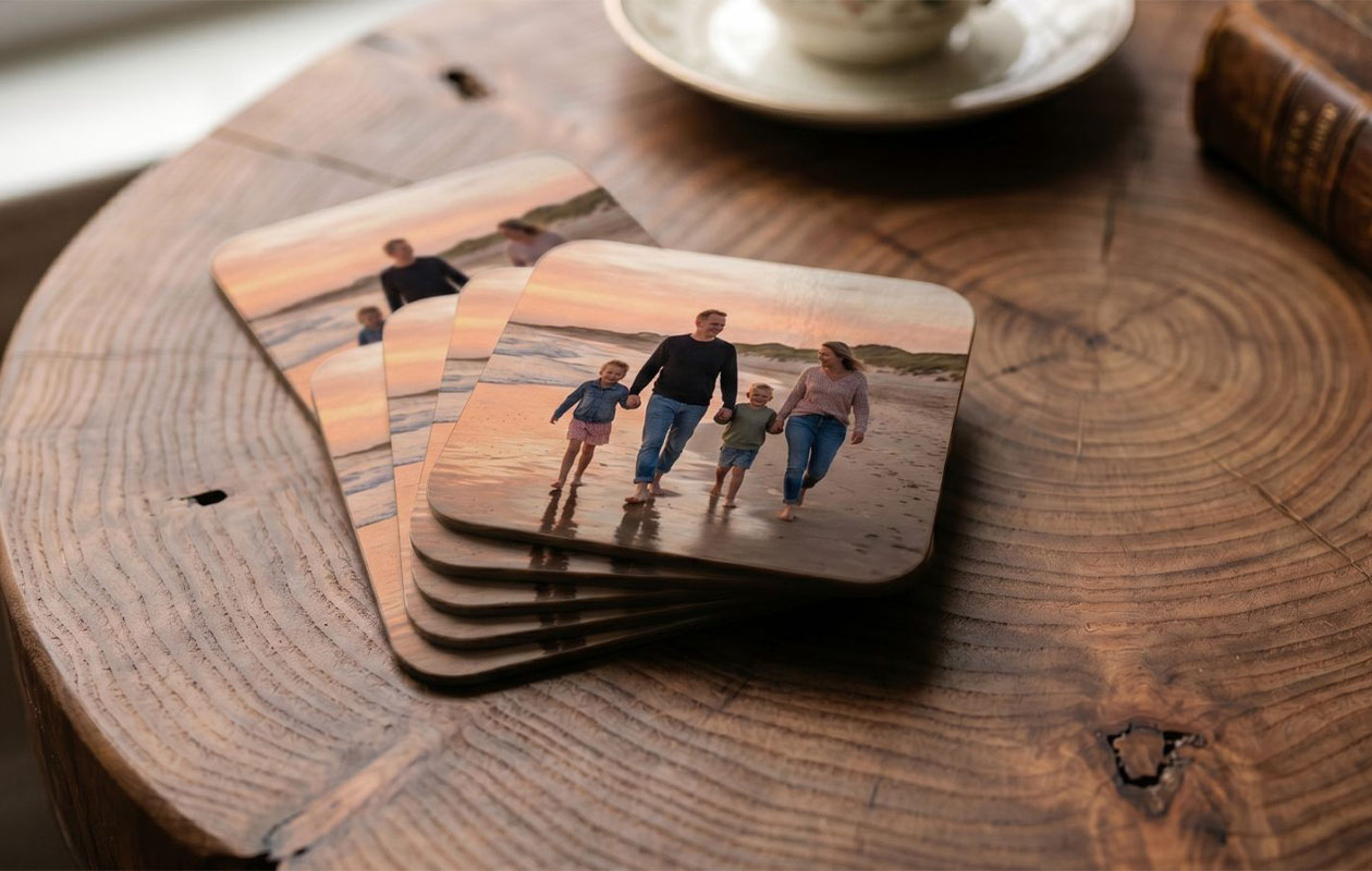 6 Sous-Verres personnalisés avec votre photo