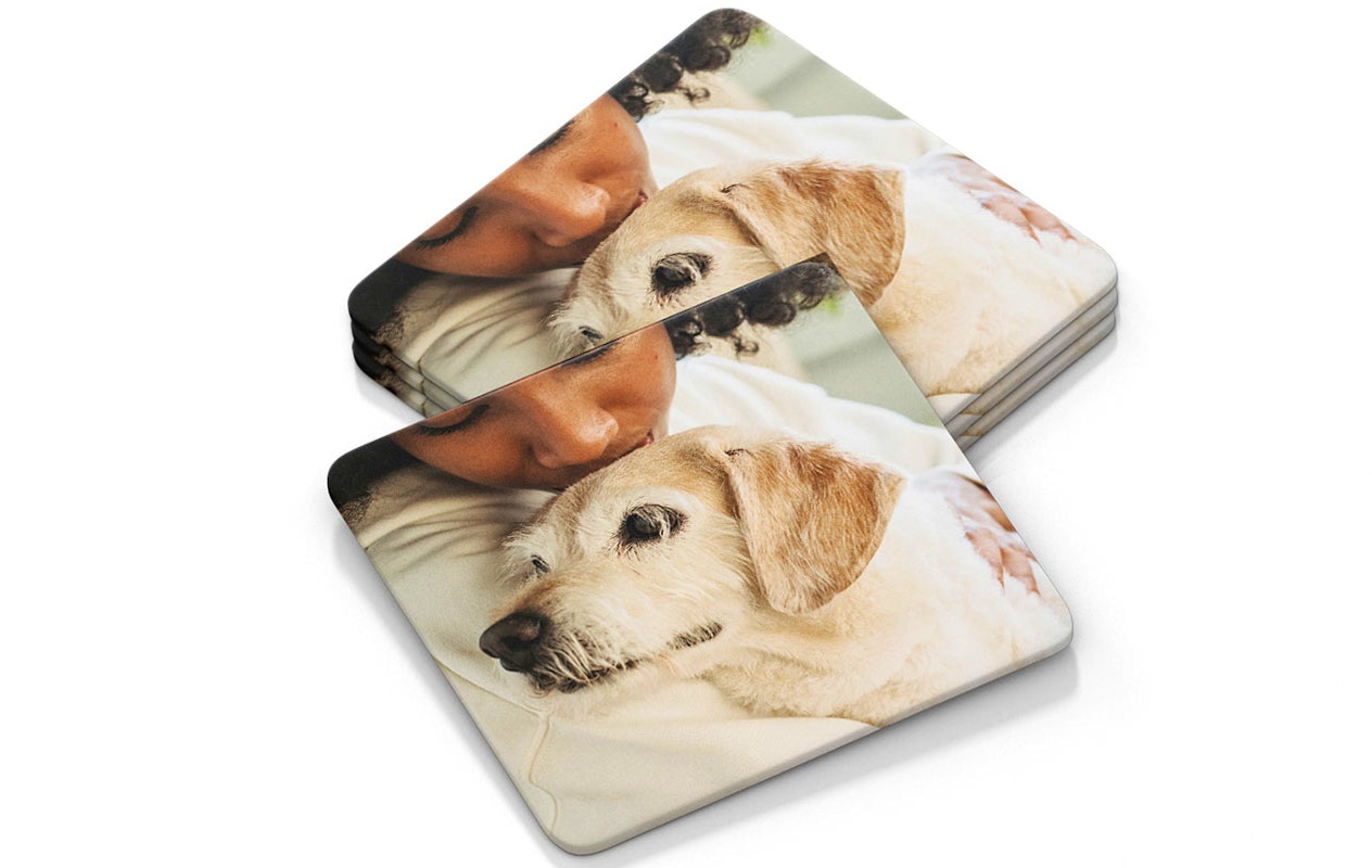 6 Sous-Verres personnalisés avec votre photo