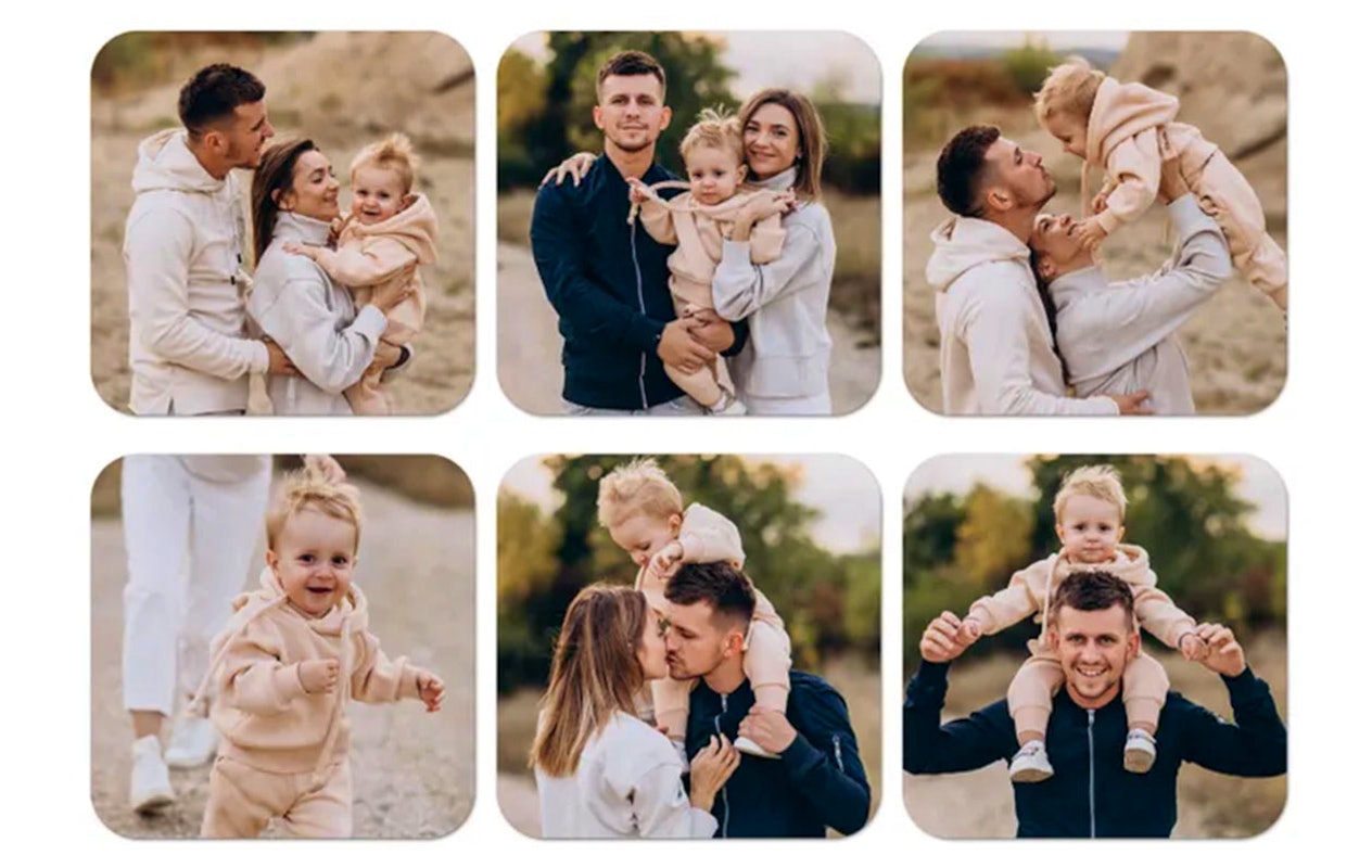 6 Sous-Verres personnalisés avec votre photo