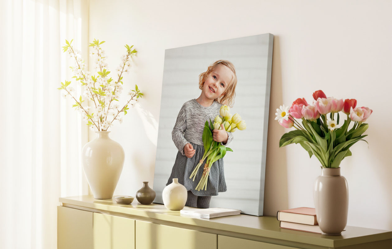 Photo sur toile (60 x 40 cm) au choix