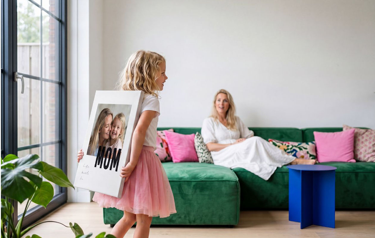 Foto op Canvas (60 x 40 cm) naar keuze