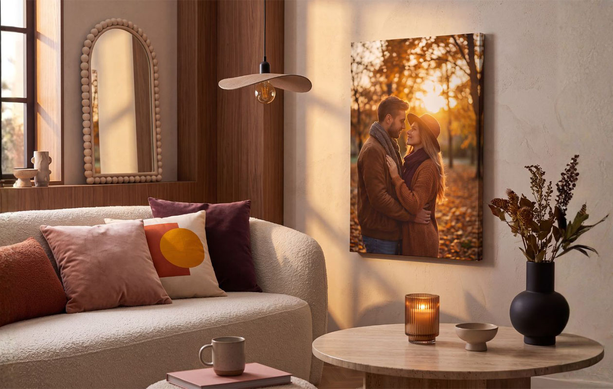 Photo sur toile (60 x 40 cm) au choix