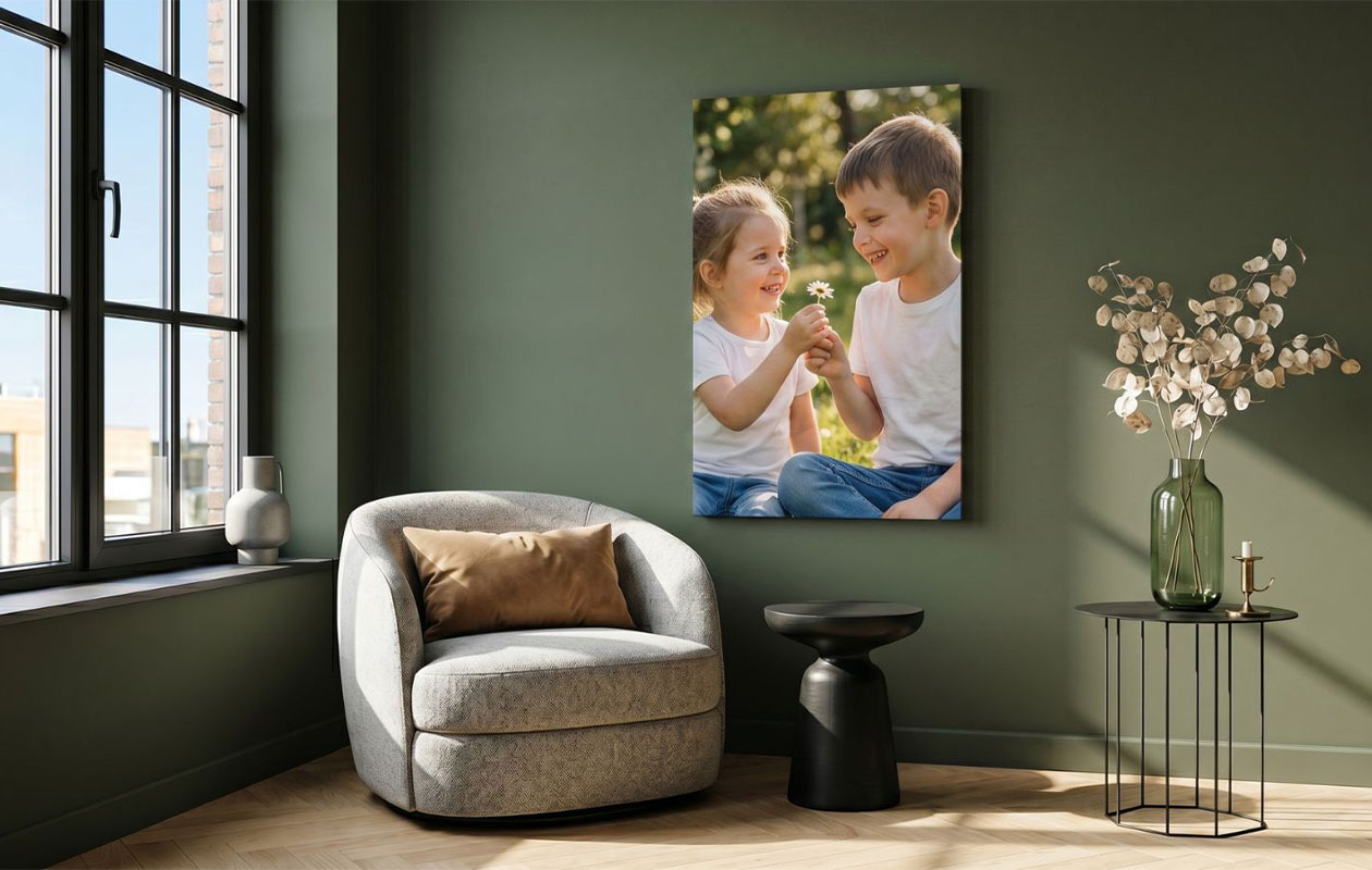 Photo sur toile (60 x 40 cm) au choix