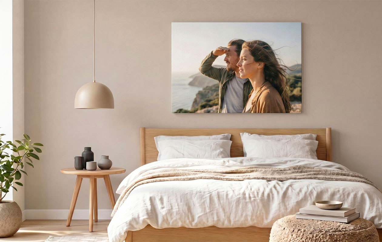 Photo sur toile (60 x 40 cm) au choix