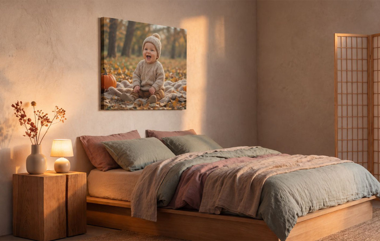 Photo sur toile (60 x 40 cm) au choix