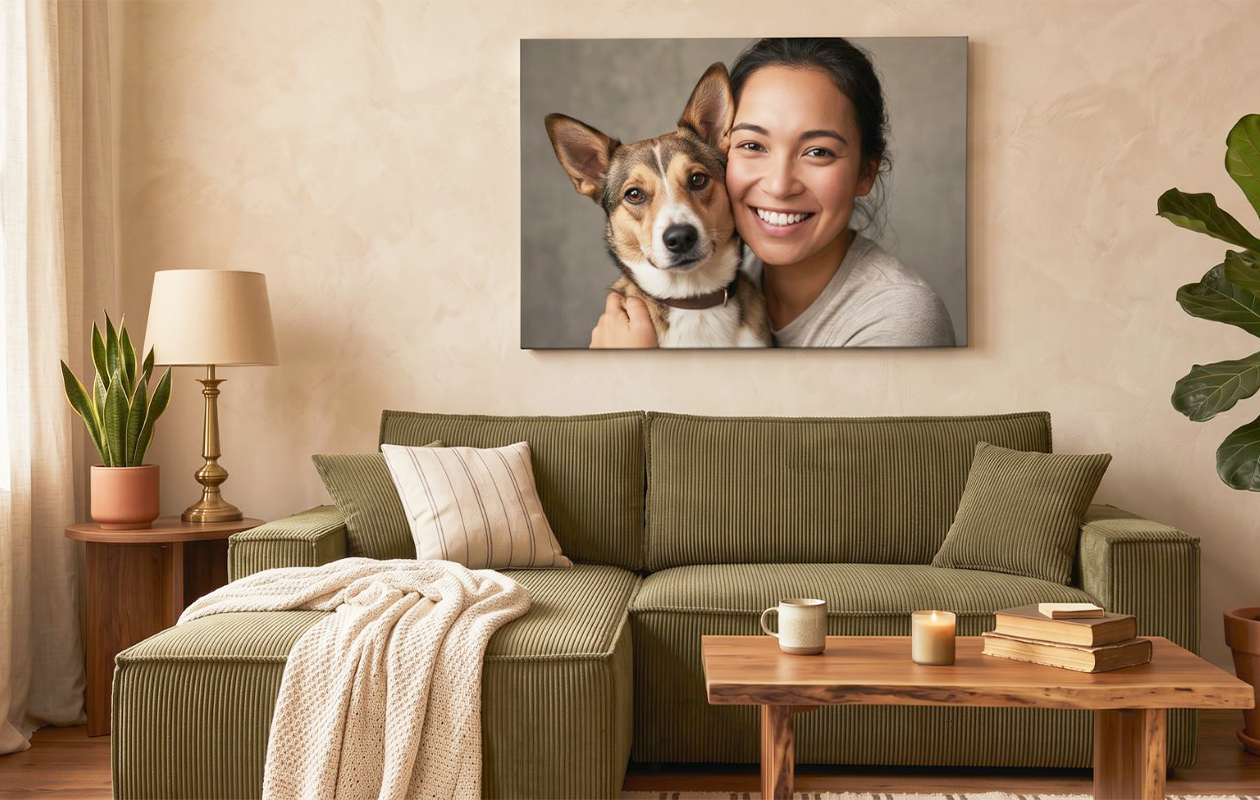 Photo sur toile (60 x 40 cm) au choix