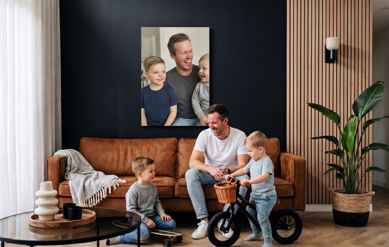 Foto op Canvas (60 x 40 cm) naar keuze