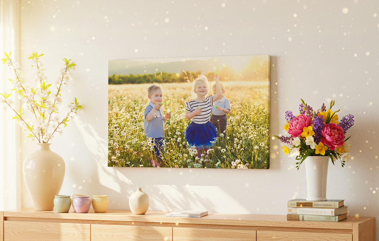 Photo sur toile (60 x 40 cm) au choix