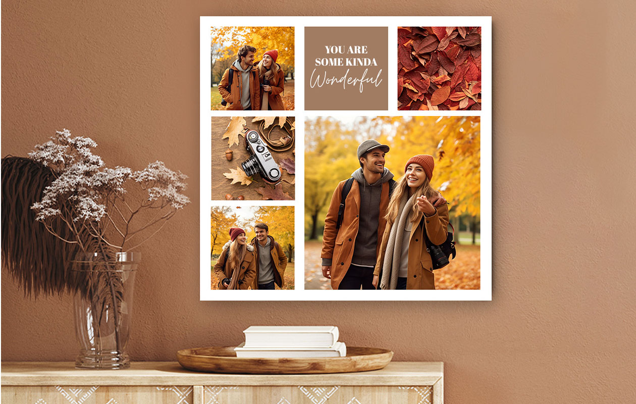 Voucher t.w.v. €70 voor een canvas fotocollage (80x80 cm)