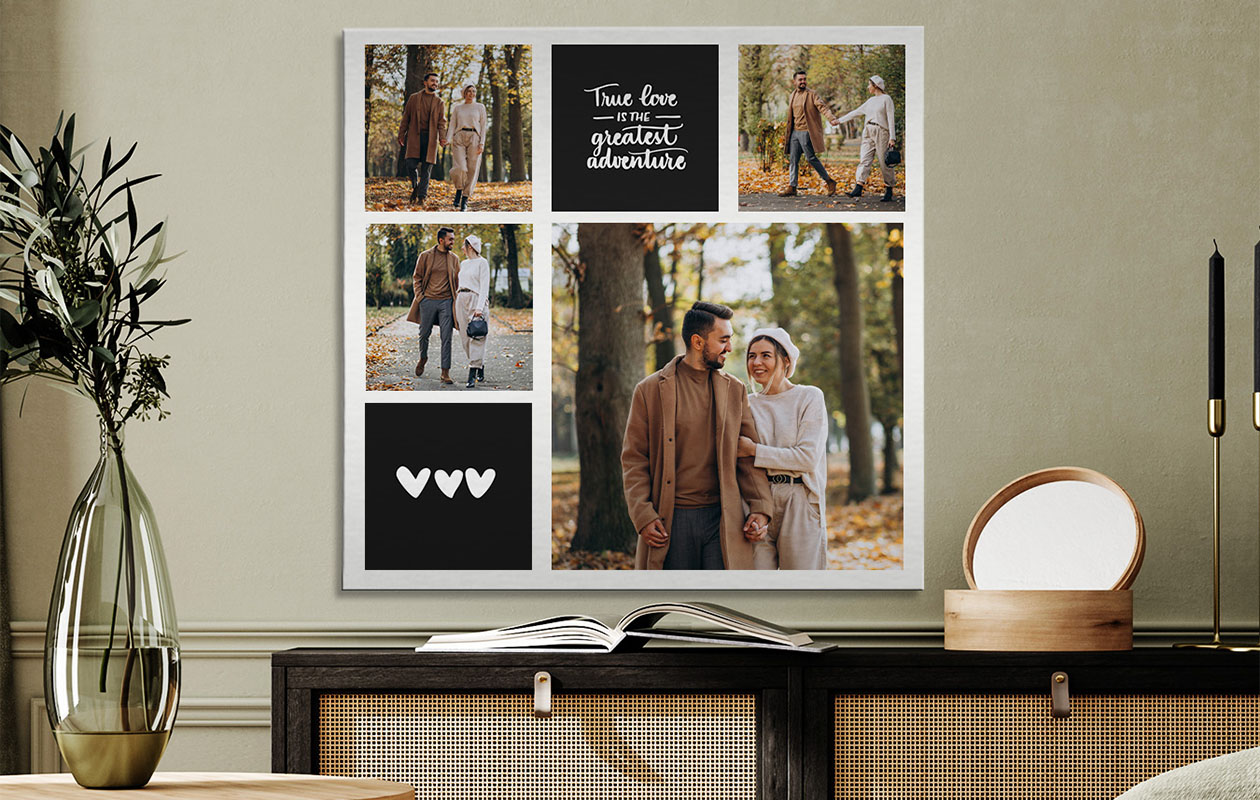 Voucher t.w.v. €70 voor een canvas fotocollage (80x80 cm)