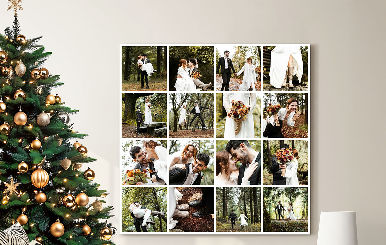 Voucher t.w.v. €70 voor een canvas fotocollage (80x80 cm)