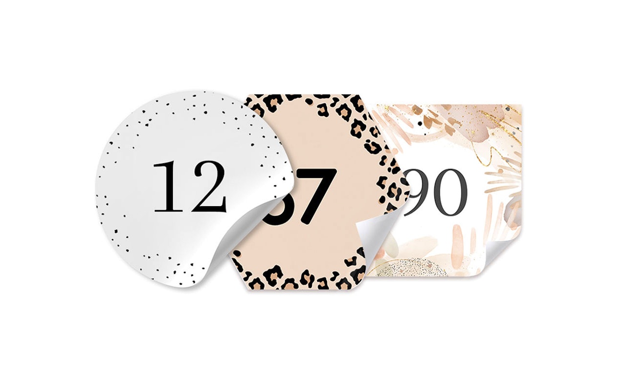 3 Stickers pour Conteneur Poubelle avec No de Maison (ø 20cm)