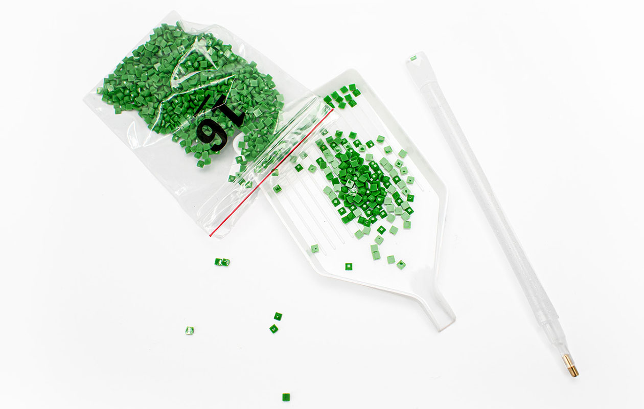 Diamond painting-pakket met je eigen foto (50 x 40 cm)