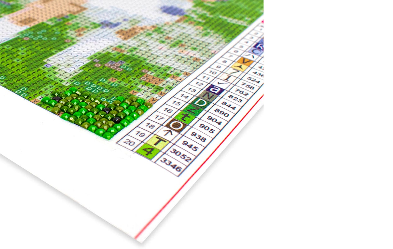 Diamond painting-pakket met je eigen foto (50 x 40 cm)