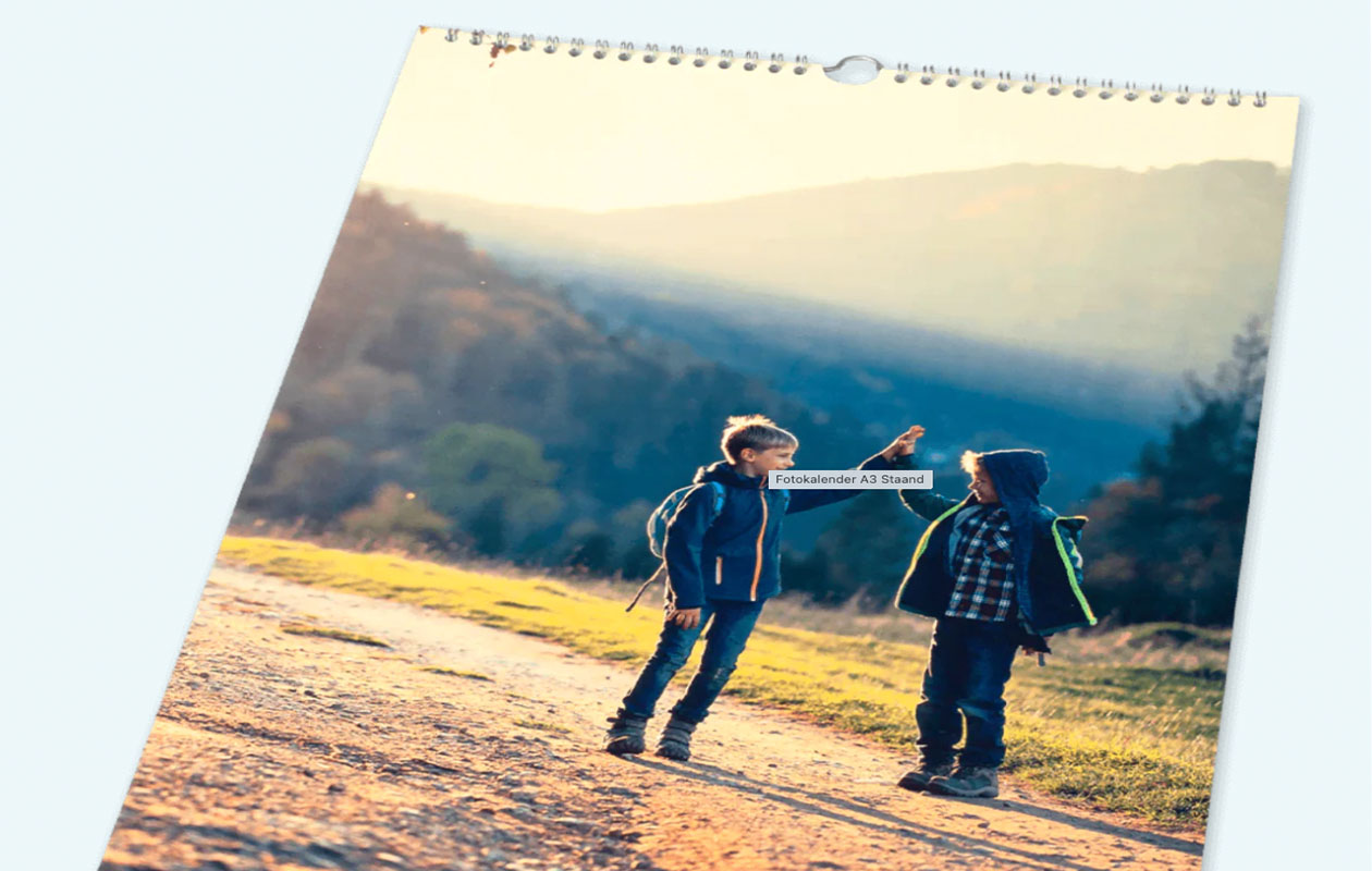 Ontwerp je eigen A3-fotokalender bij Fotofabriek