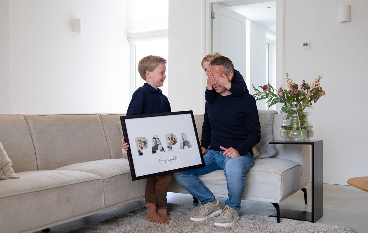 Ontvang €60 korting op een gepersonaliseerde fotolijst (60 x 40 cm)