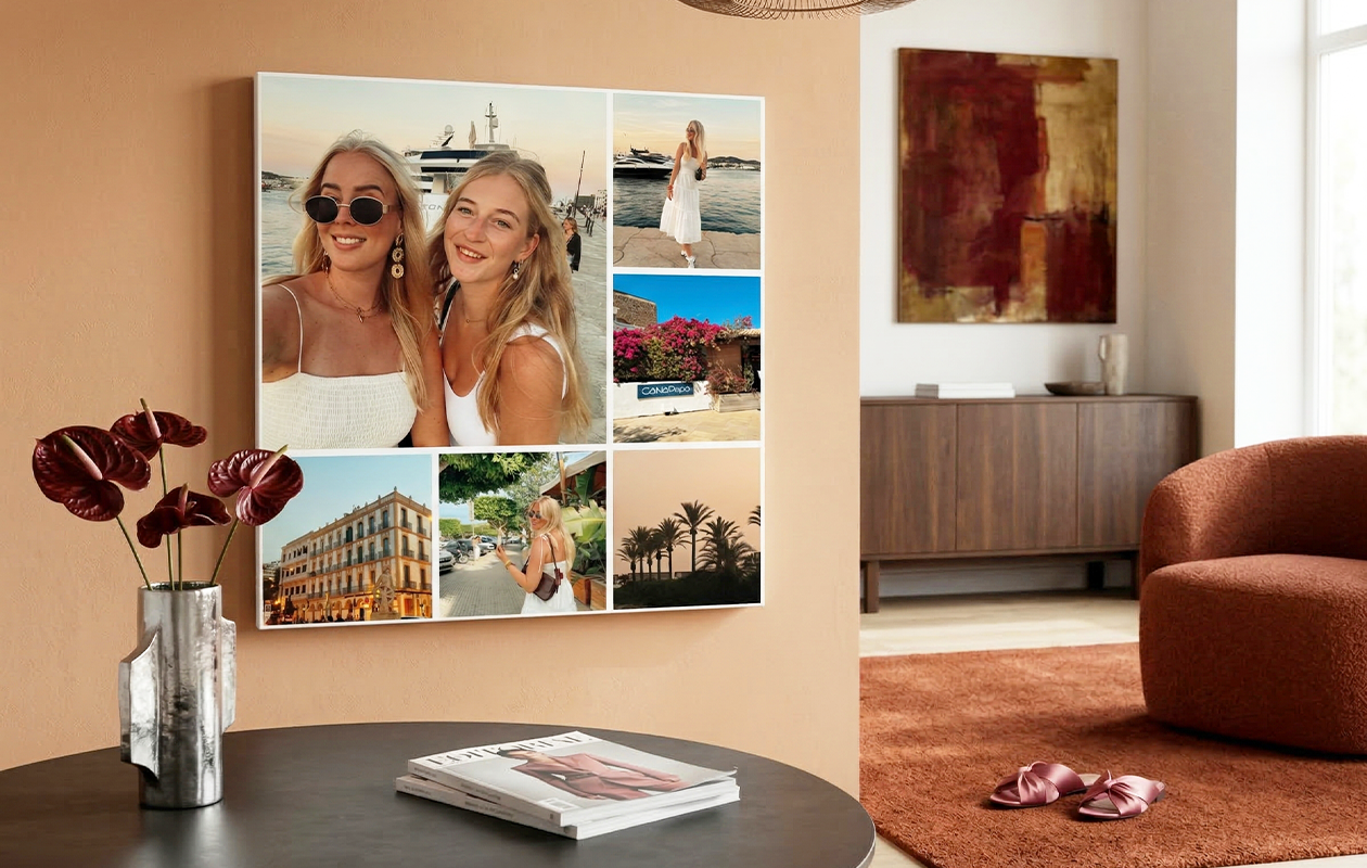 Fotocollage op canvas | Win met korting | VakantieVeilingen