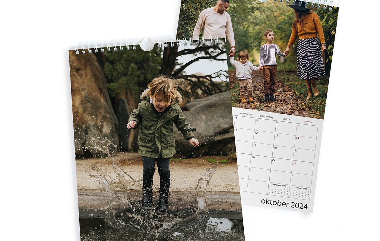 Jaarkalender met eigen foto's