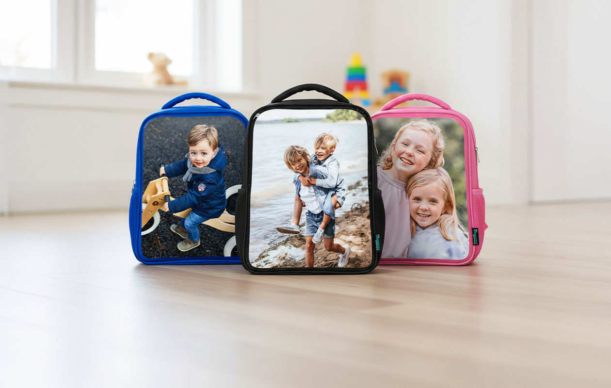 Kortingsvoucher van €30 voor kinder rugzak met eigen foto