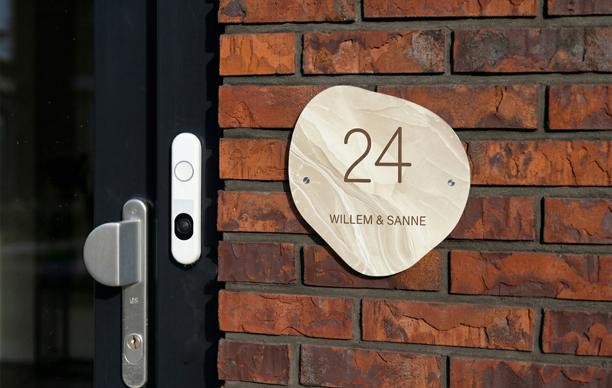 Gepersonaliseerd naambordje in vorm naar keuze (20cm)