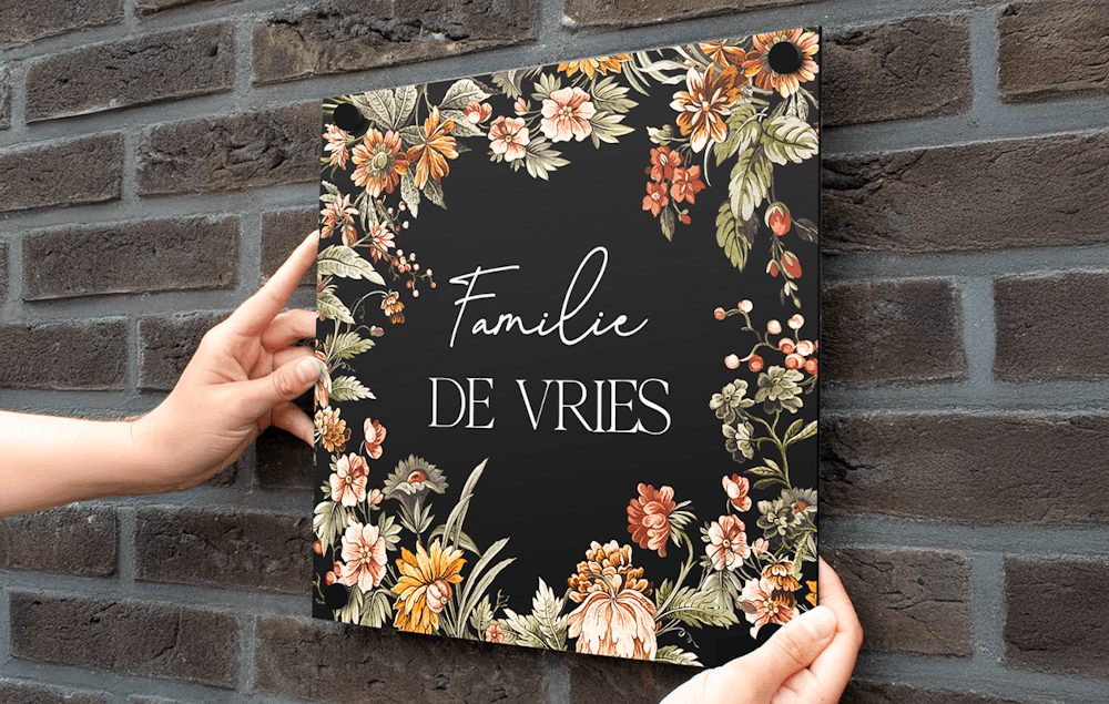 Panneau de Num&#xE9;ro de Maison personnalis&#xE9; (&#xF8; 20cm)