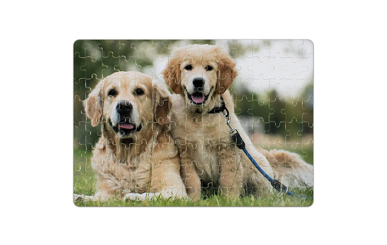 Puzzel van 120 stukjes met eigen foto