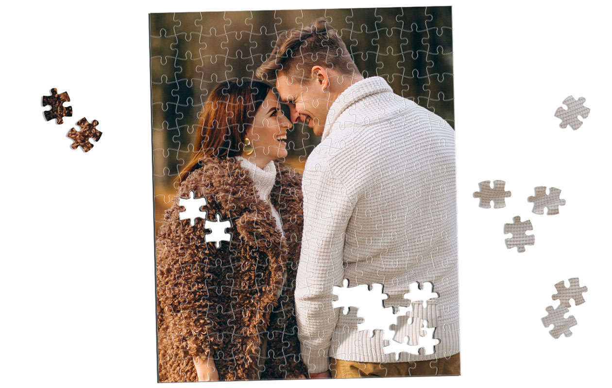 Puzzel van 120 stukjes met eigen foto
