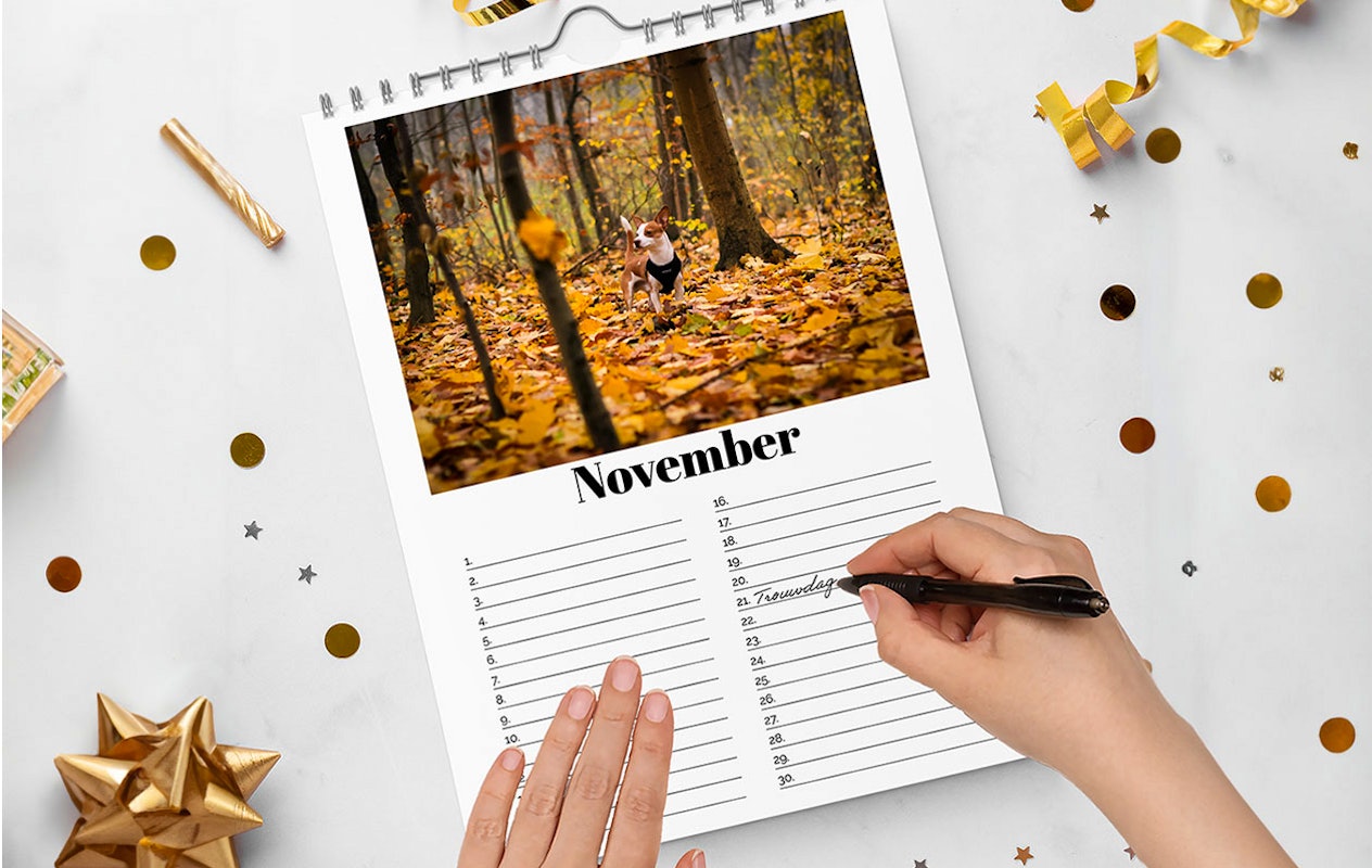 Verjaardagskalender met eigen foto&#x27;s