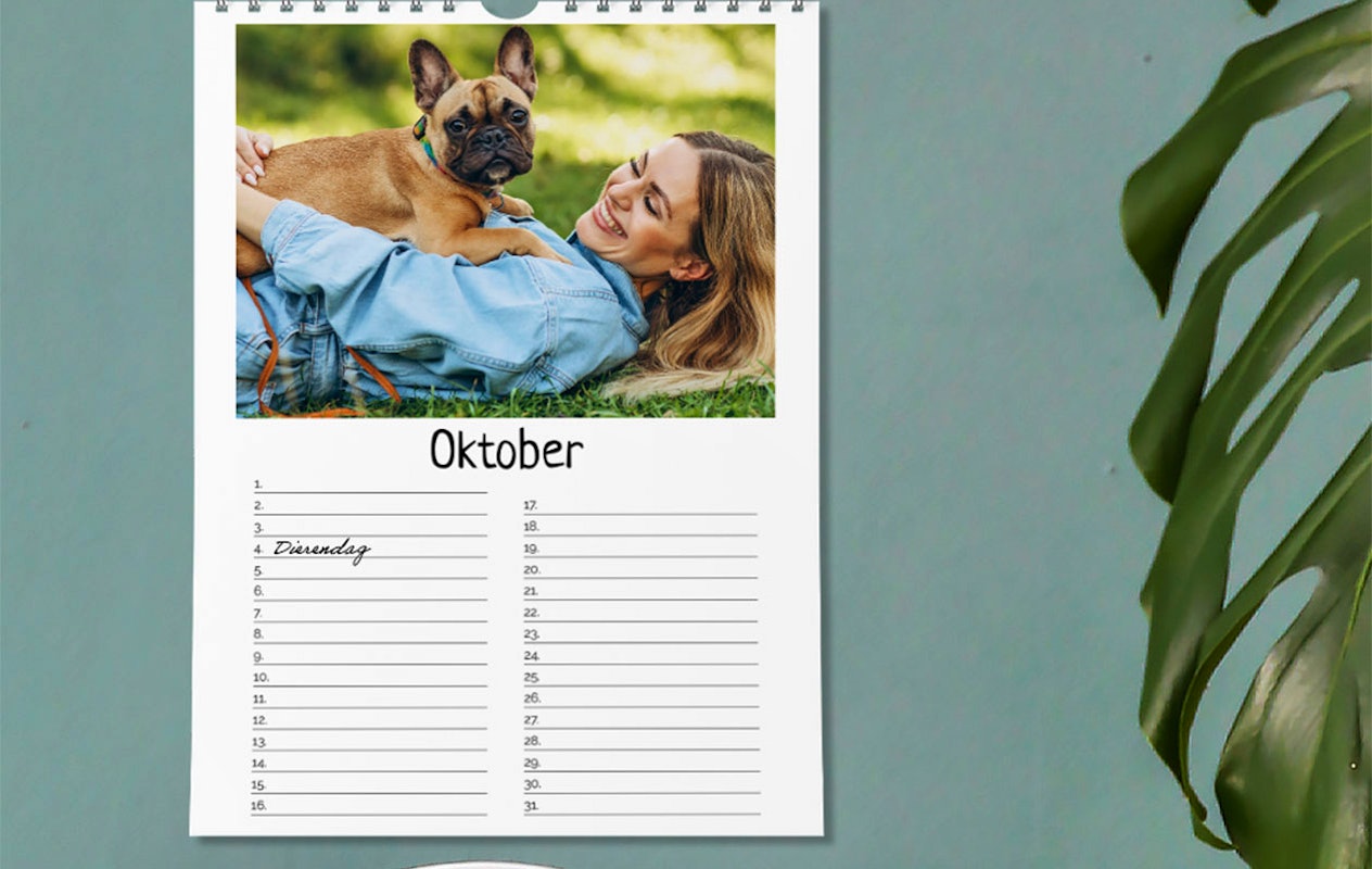 Verjaardagskalender met eigen foto&#x27;s