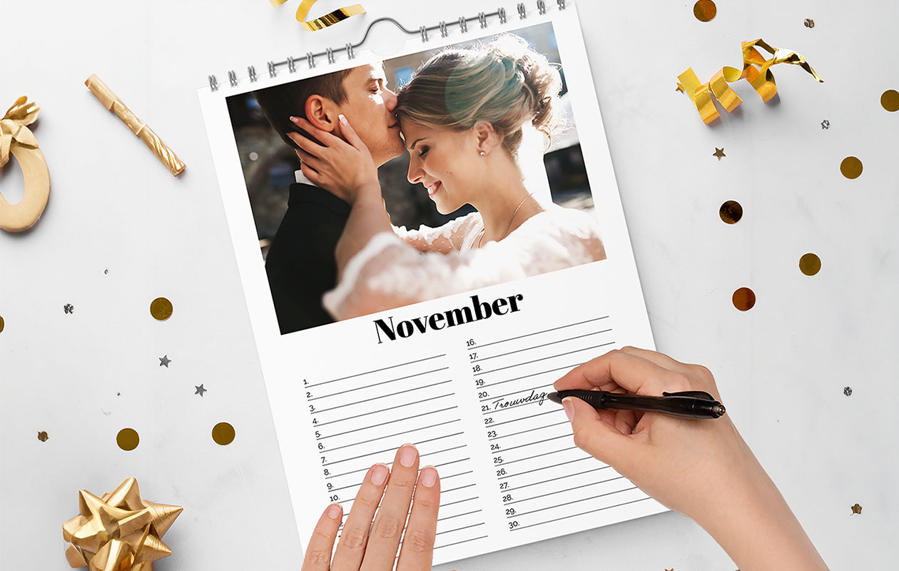 Verjaardagskalender met eigen foto&#x27;s