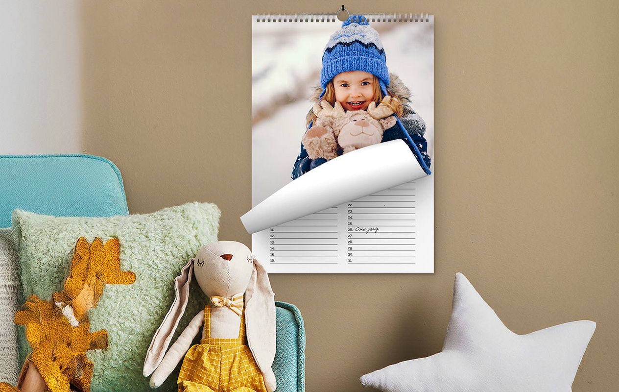 Verjaardagskalender met eigen foto&#x27;s