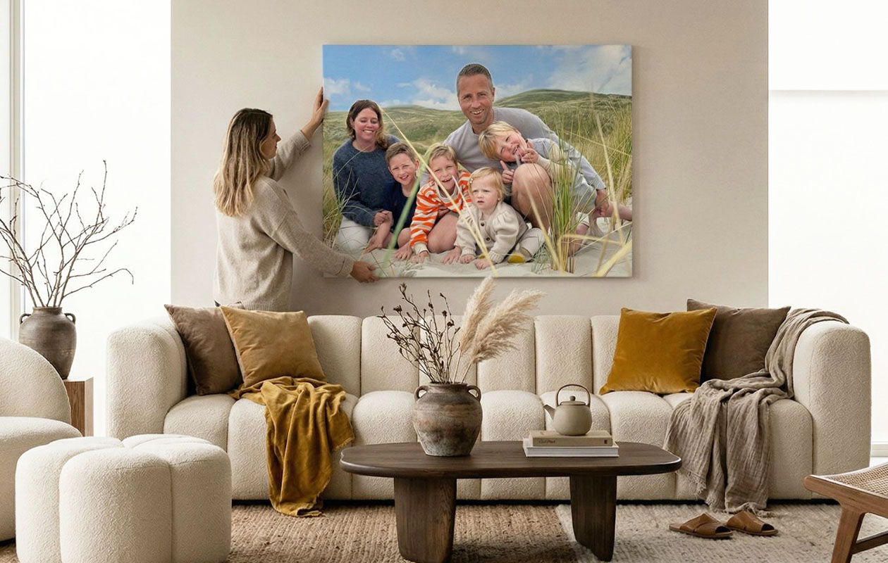 XXL Canvas (120 x 80 cm) – Ontvang €100 korting op jouw ontwerp