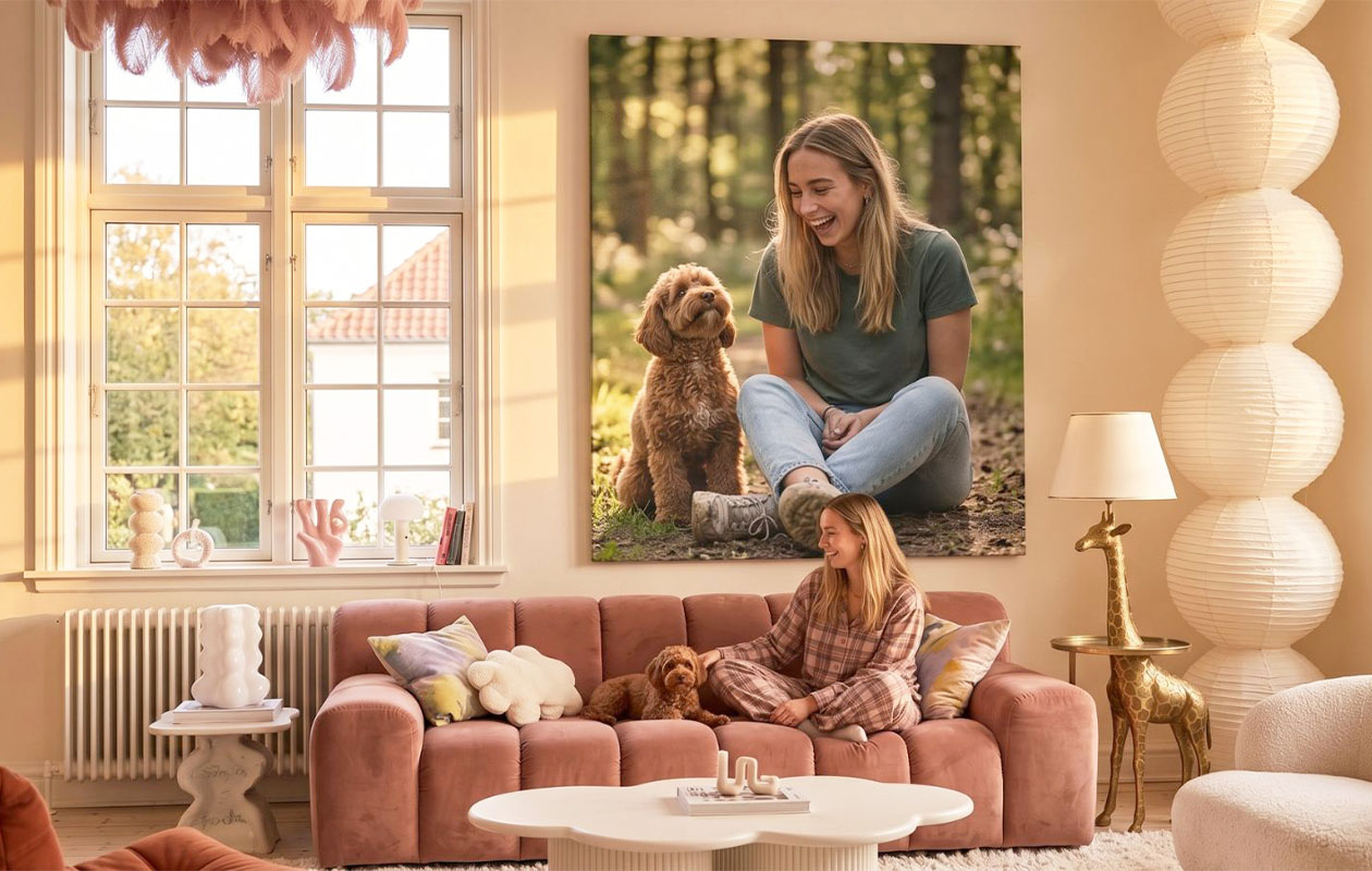 Toile XXL (120 x 80 cm) – Bénéficiez de 100 € de réduction sur votre création