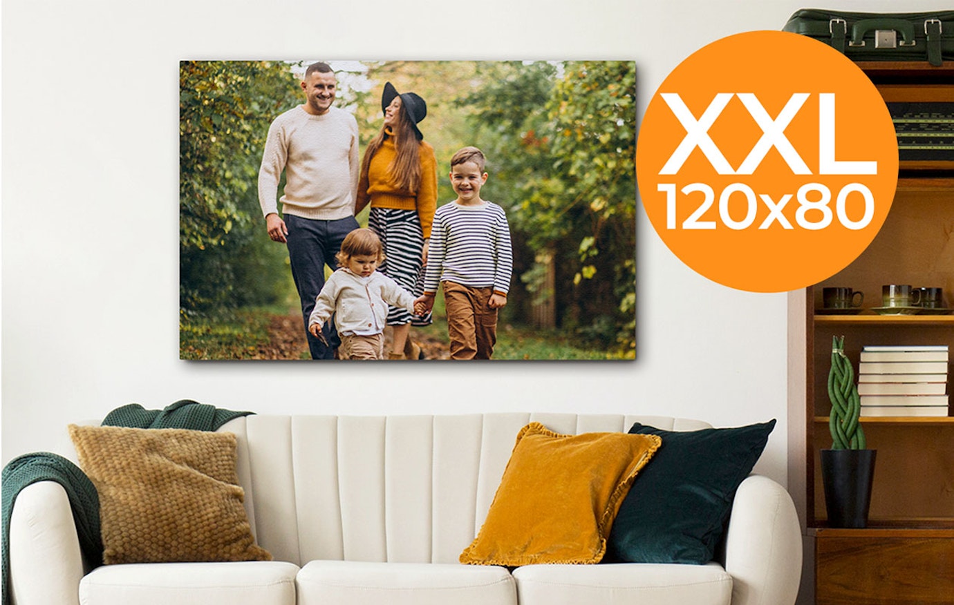 Ontvang €100 korting op een canvasfoto van 120 x 80 cm