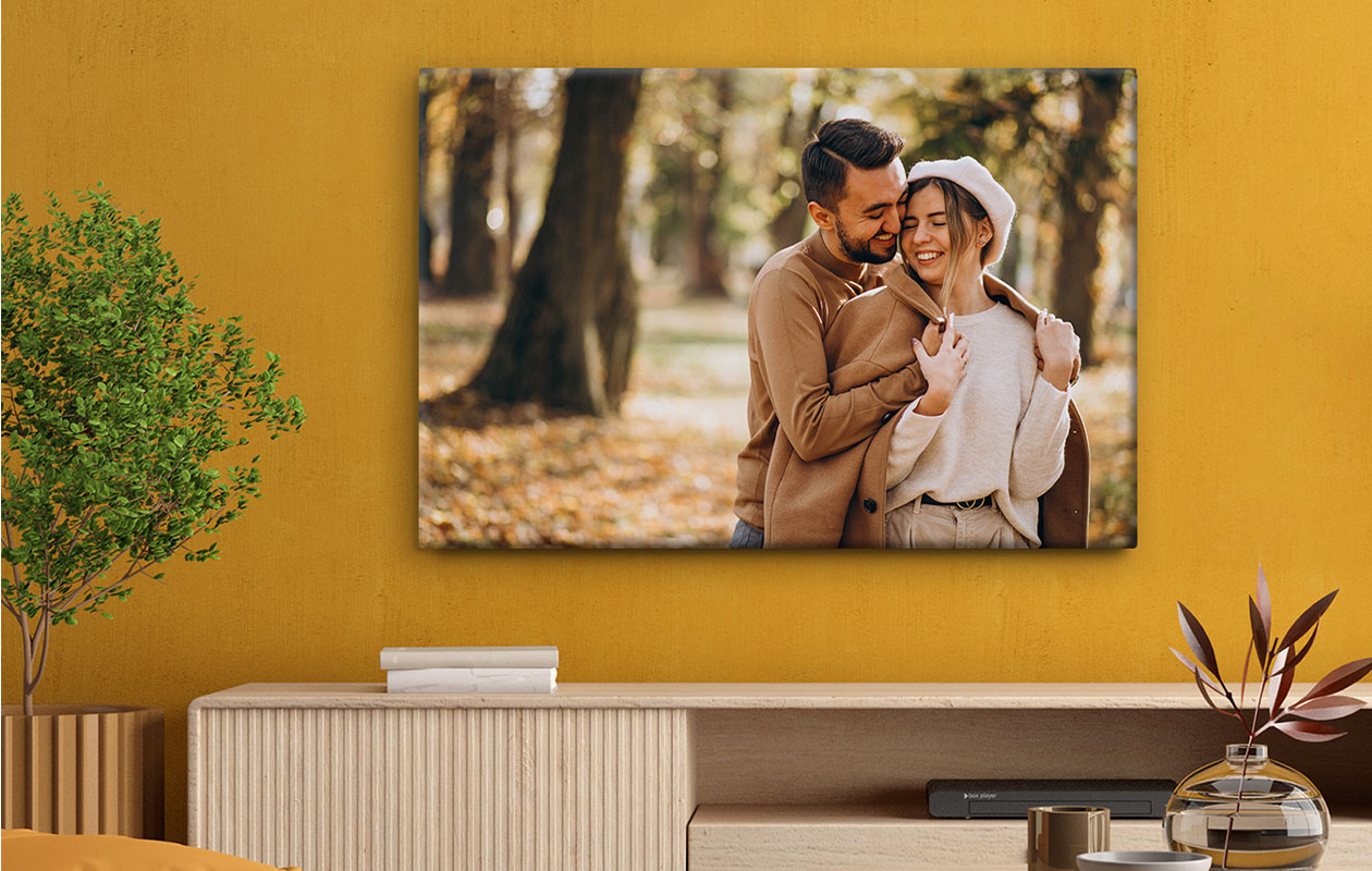 Ontvang €100 korting op een canvasfoto van 120 x 80 cm