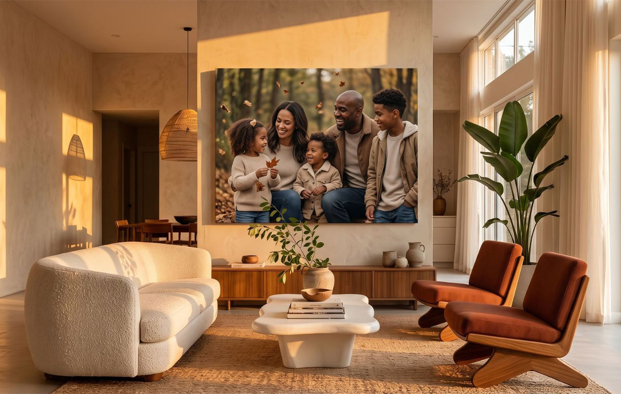 Toile XXL (120 x 80 cm) – Bénéficiez de 100 € de réduction sur votre création