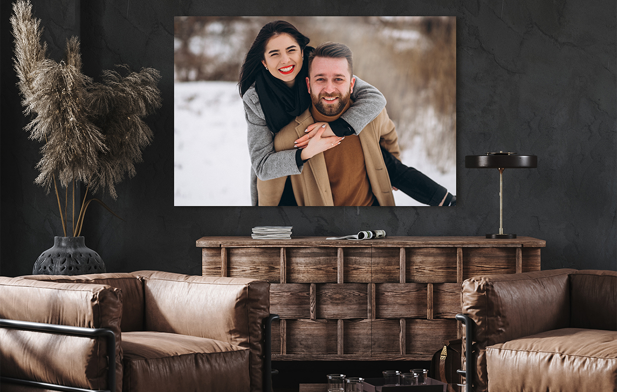 Ontvang €125 korting op een XXL foto op aluminium 120 x 80 cm